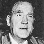 Black-and-white portrait of an older man