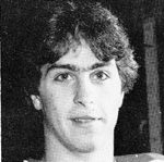 Black-and-white headshot of a young man