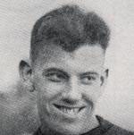 Black-and-white portrait of smiling young man