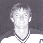 Smiling young athlete wearing a hockey jersey