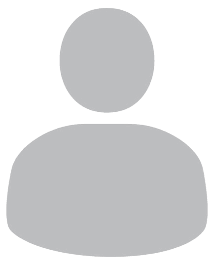 Gray user avatar silhouette