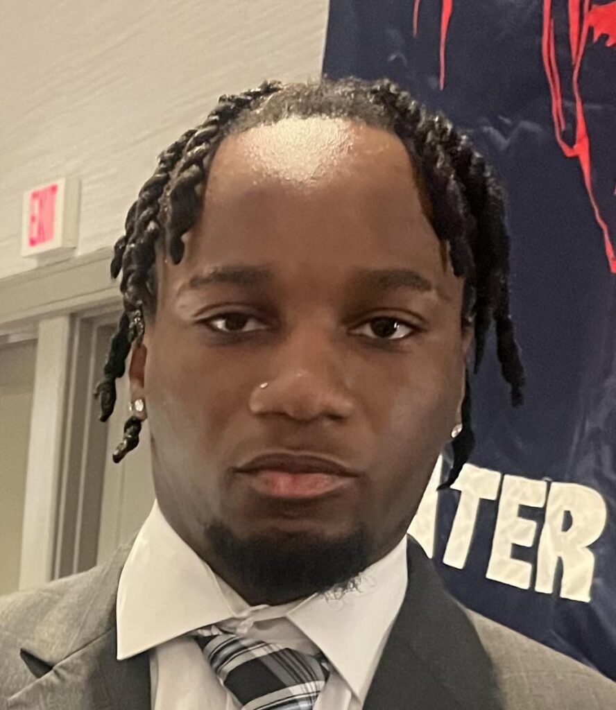 Close-up of man in suit and tie